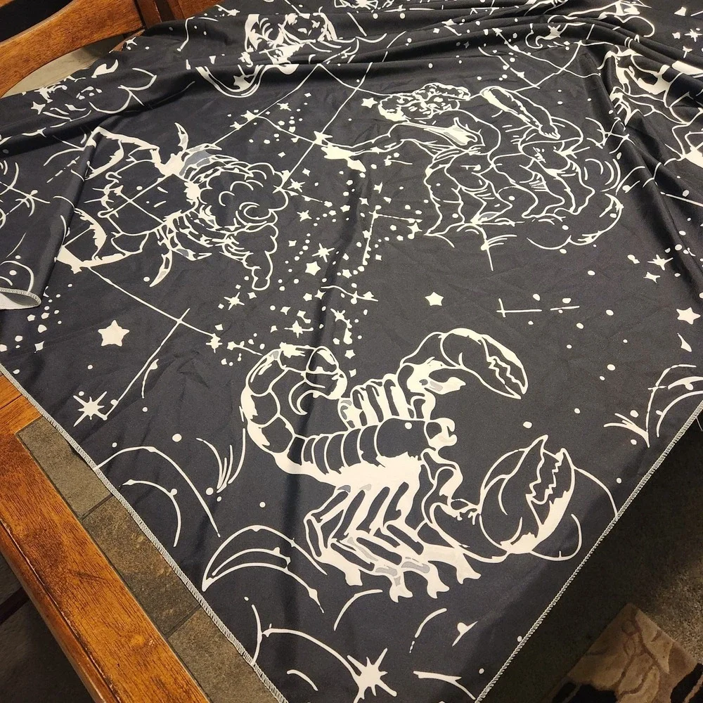 Constellation Stars Astrology Celestial Wall Hanging Tablecloth  60 X 50